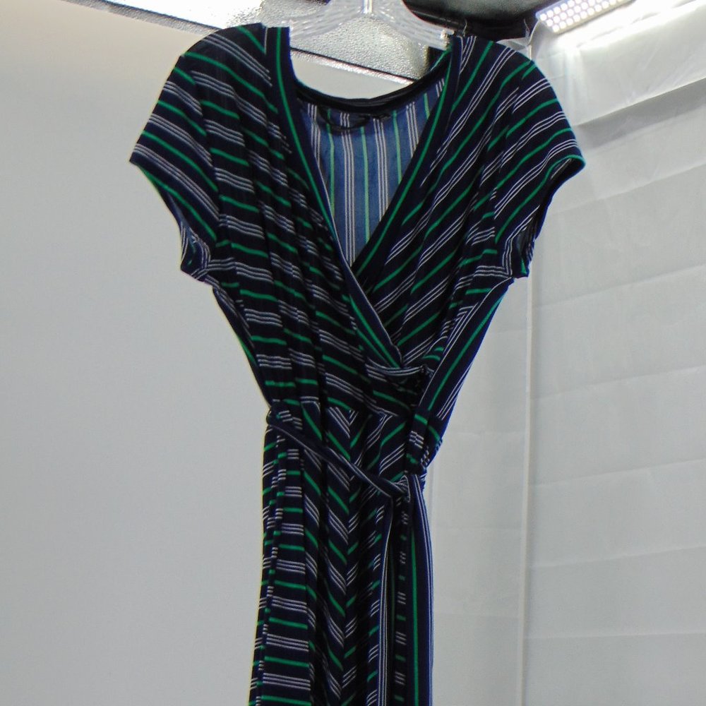 BEAUTIFUL STRIPE DRESS 96%POLYESTER